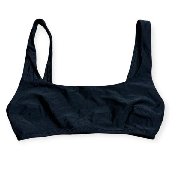 AERIE Women's Black Seamless Wireless Wide Strap Scoop Sports Bra Size XS - Picture 1 of 5